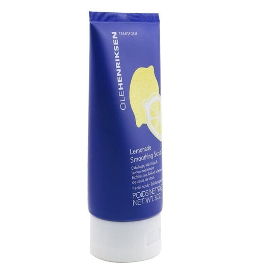 Ole Henriksen Lemonade Scrub texture close-up with lemon peel for brighter skin.