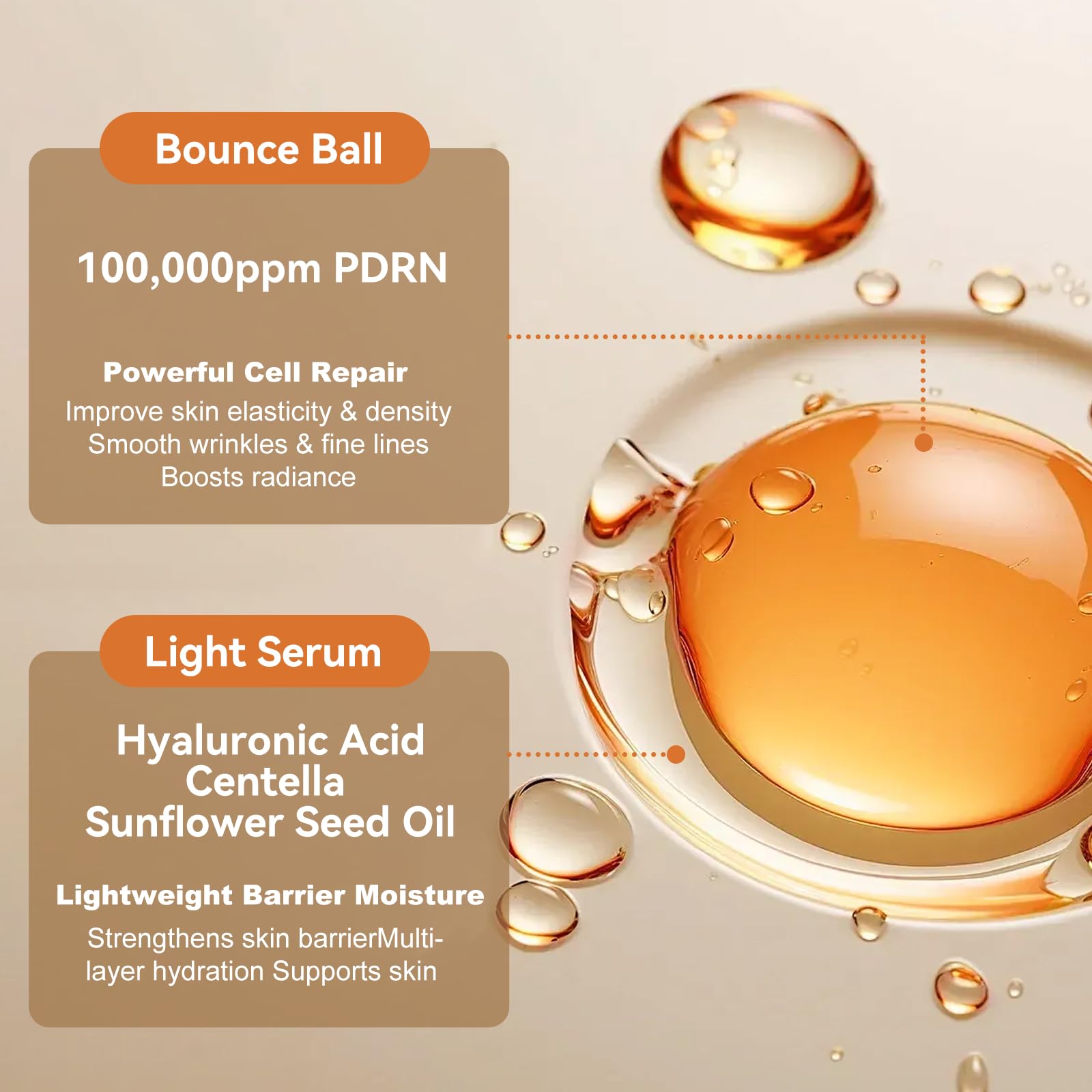 OLELON Salmon PDRN serum creates a smooth base for makeup.