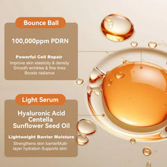 OLELON Salmon PDRN serum creates a smooth base for makeup.