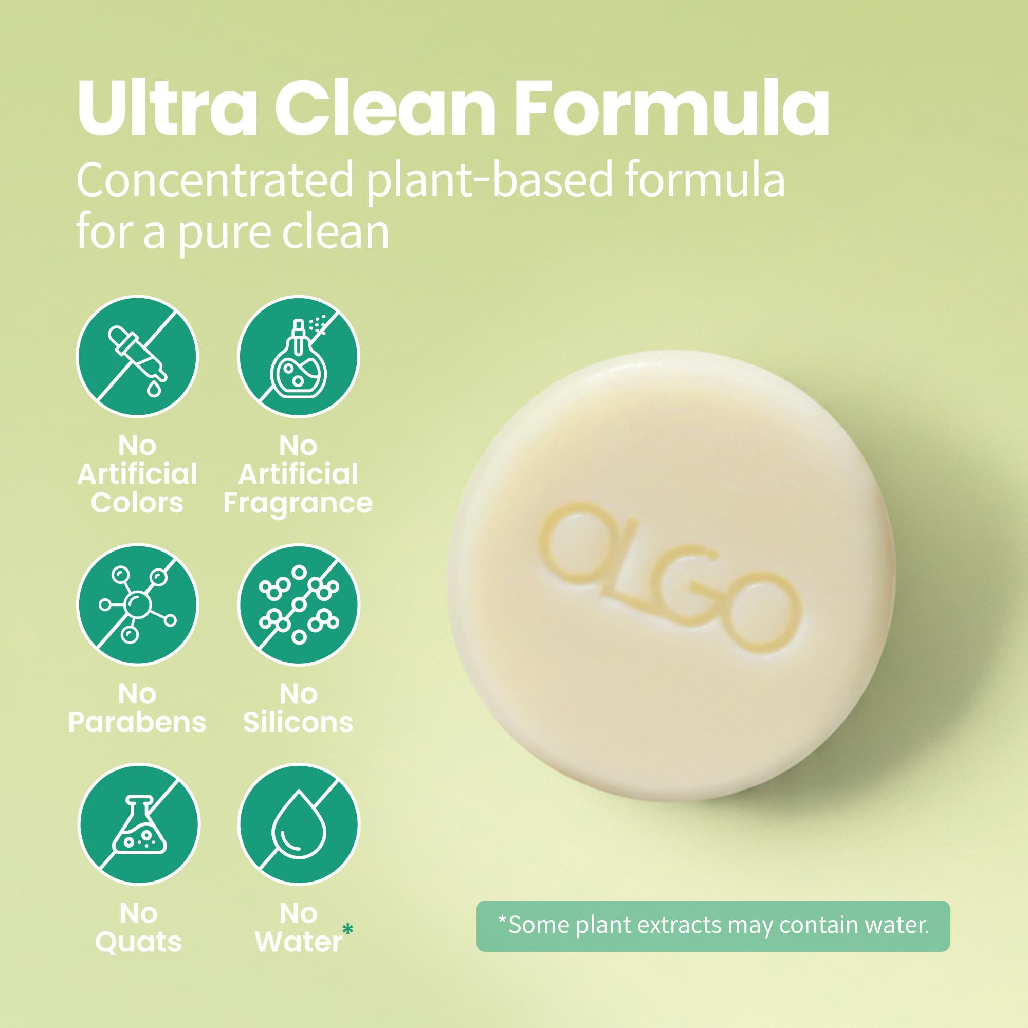OLGO Botanic Conditioner Bar in travel kit, a sustainable compact solution.