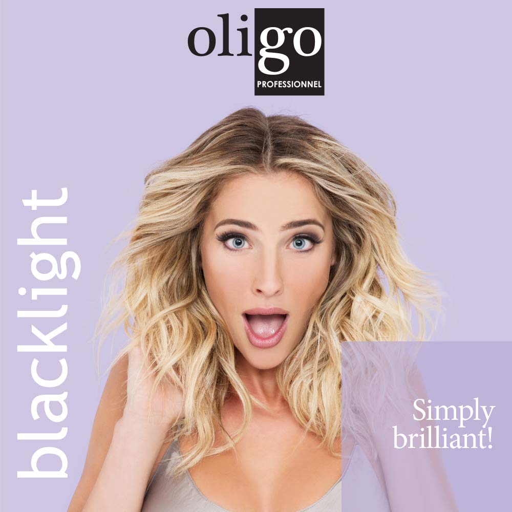Oligo Blacklight Nourishing Conditioner vegan symbol—cruelty-free clean beauty.