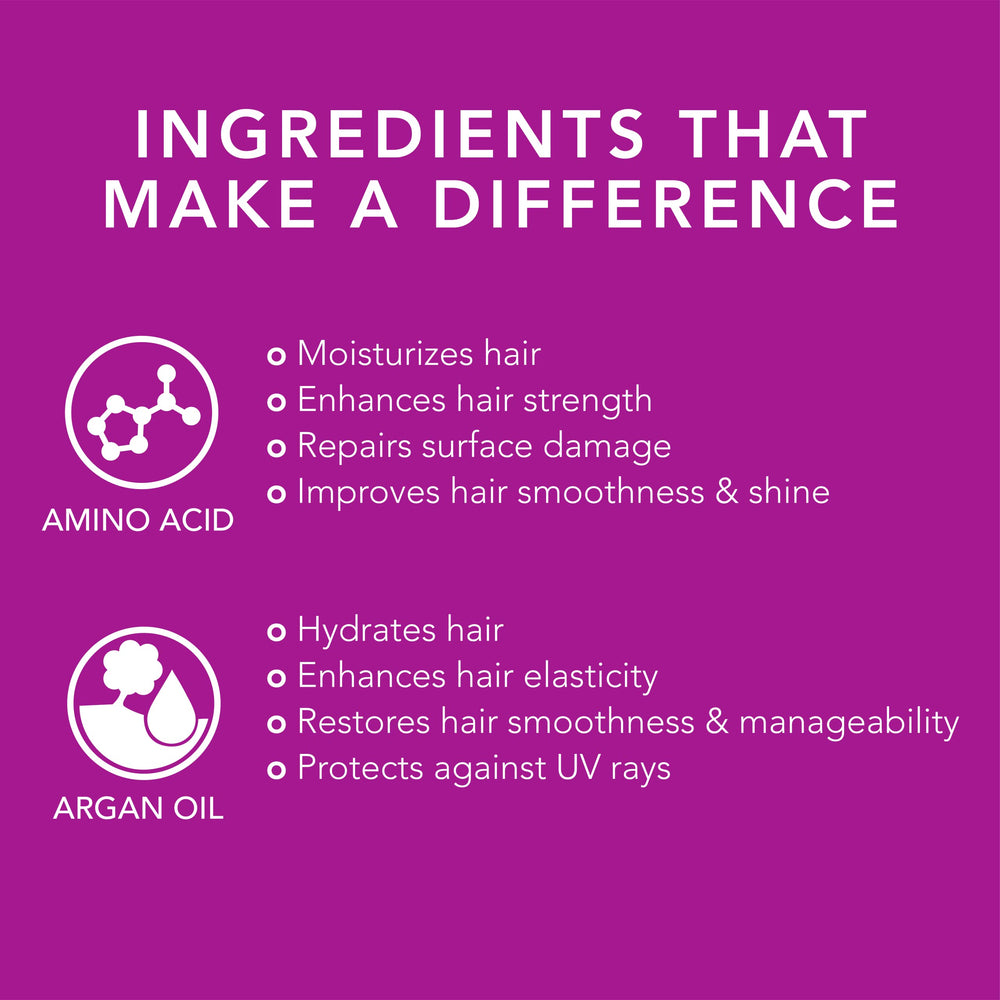 Oligo Blacklight Violet Conditioner being applied to damp hair for even coating