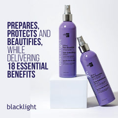 Oligo Professionnel Blacklight bottle highlights argan oil infusion for hydration