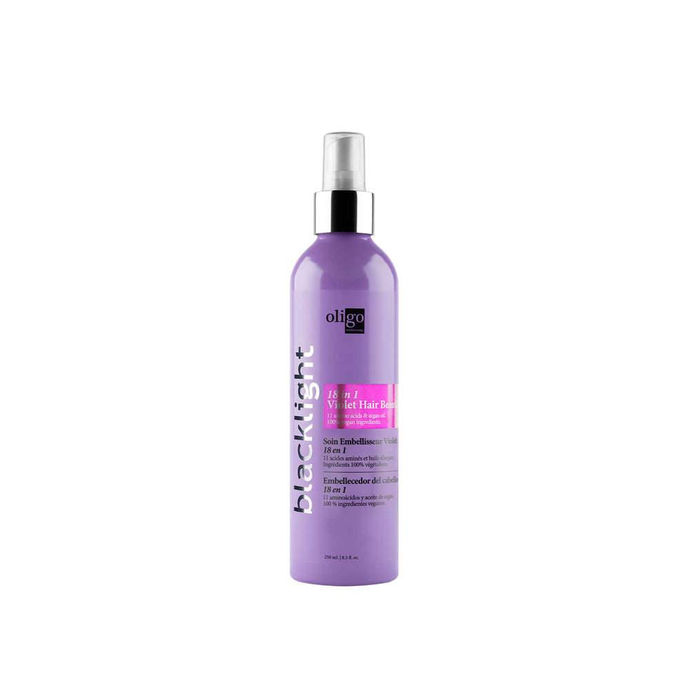 Oligo Professionnel Blacklight bottle tones blondes and protects hair.