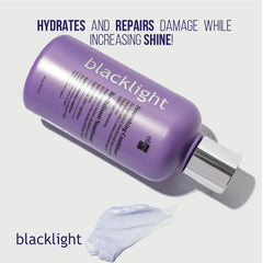 Oligo Professionnel Blacklight, argan oil droplets highlighting moisture and shine.