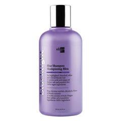 OLIGO PROFESSIONNEL Blacklight Blue Shampoo bottle front, sulfur-free formula for color-treated hair.