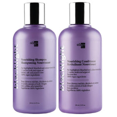 Oligo Professionnel Blacklight shampoo bottle, sulfate-free hydration for color-treated blondes.