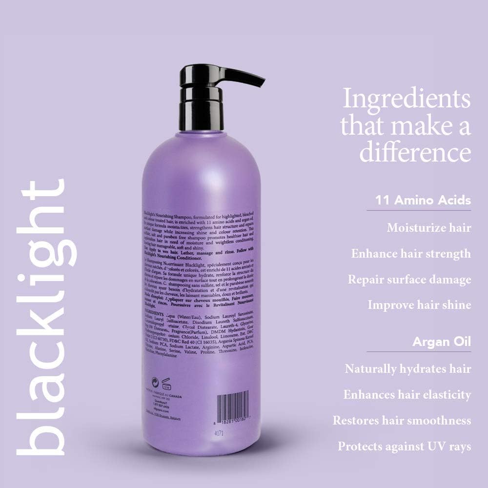 Oligo Professionnel Blacklight liquid closeup shows rich moisturizing texture.