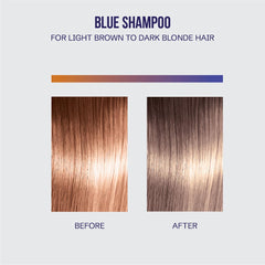 OLIGO PROFESSIONNEL Blue Shampoo with argan oil and amino acids icon.