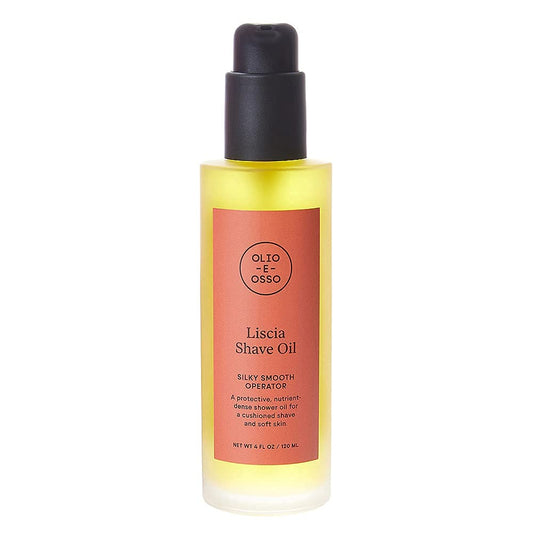 OLIO E OSSO Natural Liscia shave oil bottle for a nourishing, protective shave