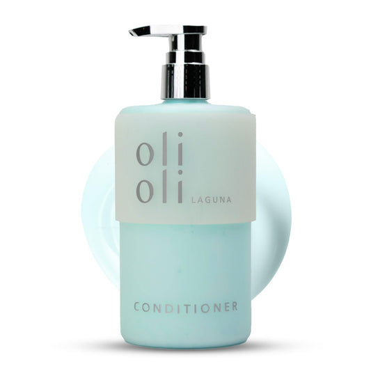 OLIOLI Hydrating Repair Conditioner bottle pour promotes easy detangling and soft shine