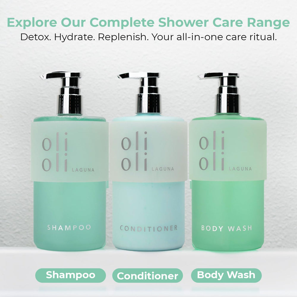 Cap open on OLIOLI Hydrating Repair Conditioner packaging for daily use
