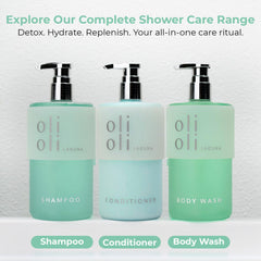 Cap open on OLIOLI Hydrating Repair Conditioner packaging for daily use