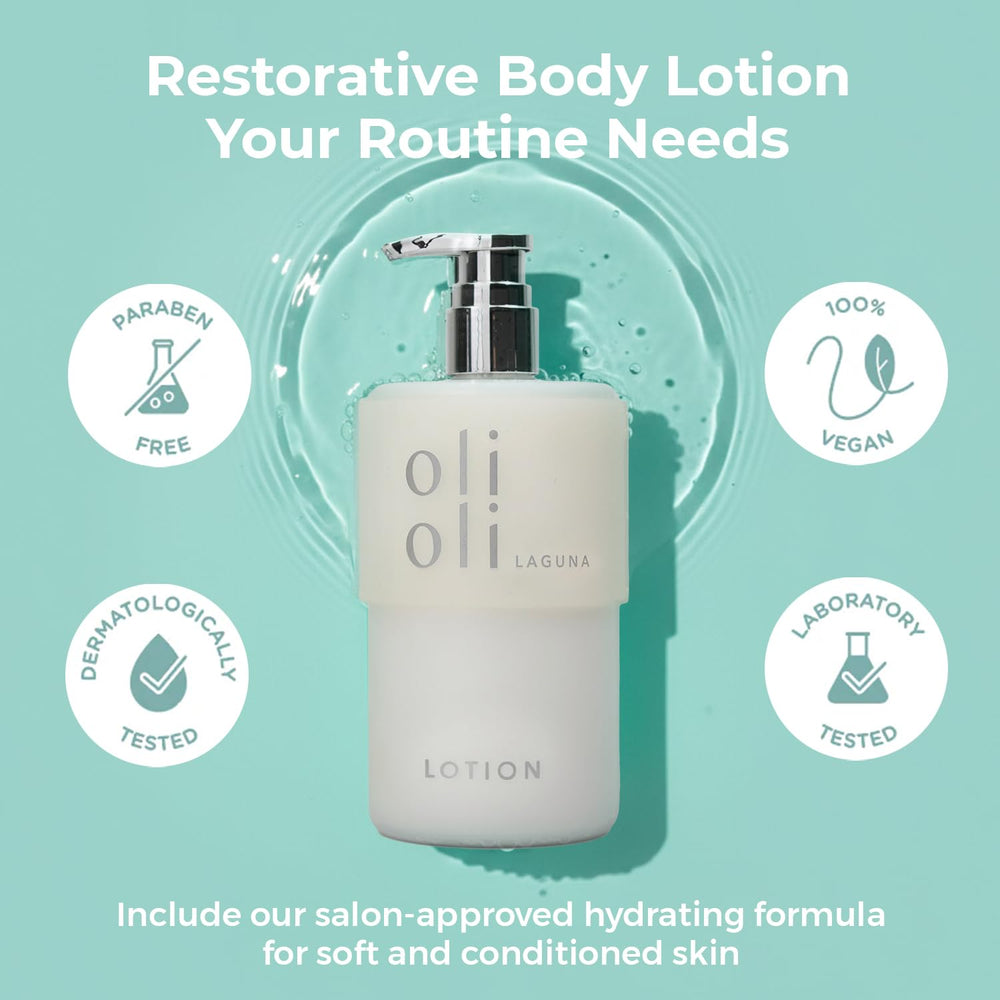 OLIOLI Replenishing Body Lotion pump for quick daily application