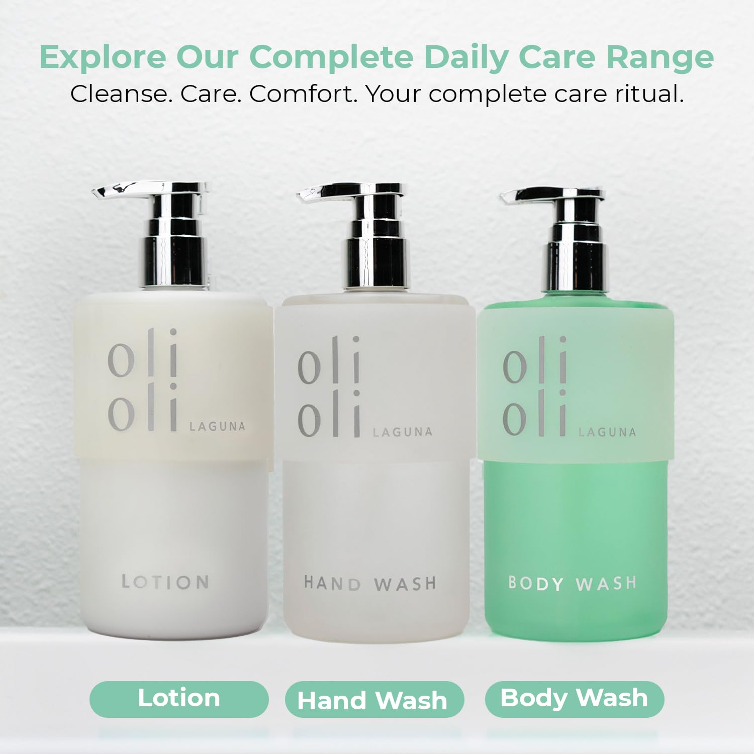 Coconut oil and shea butter imagery on OLIOLI packaging