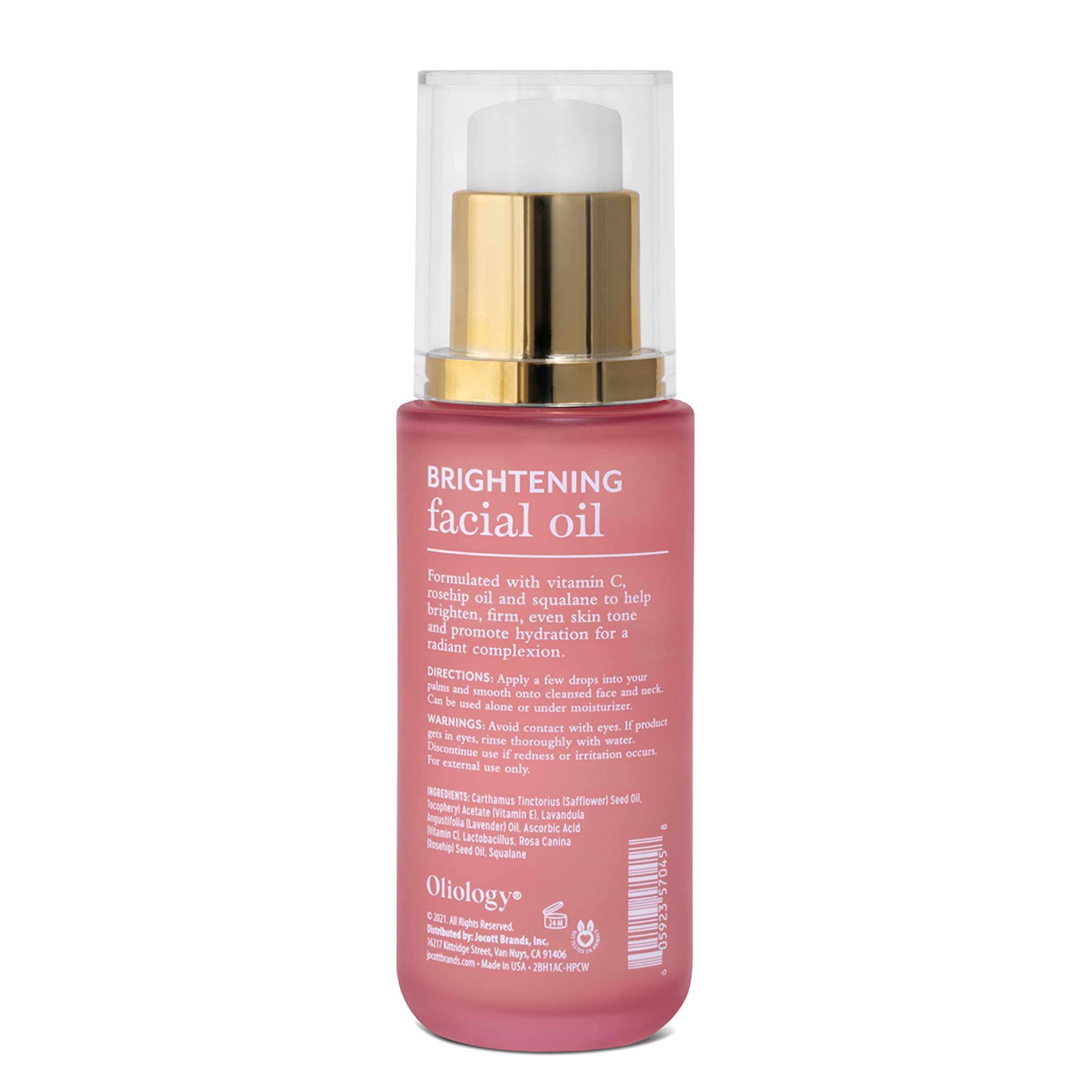 Oliology Brightening Facial Oil rosehip dropper nourishes and balances skin