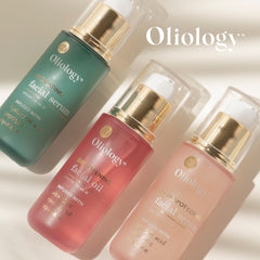 Oliology Brightening Facial Oil texture-application demonstrates quick absorption for makeup-ready skin