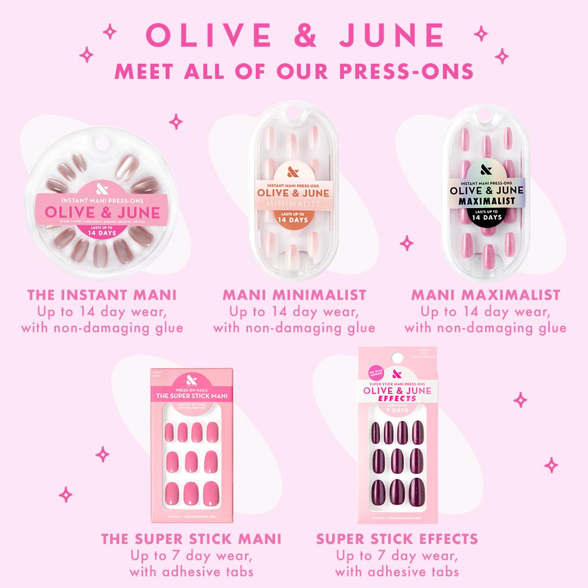 Olive & June uses 94% post-consumer recycled materials for sustainability.