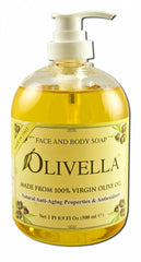 Olivella liquid soap with olive oil for daily cleansing and skin nourishment