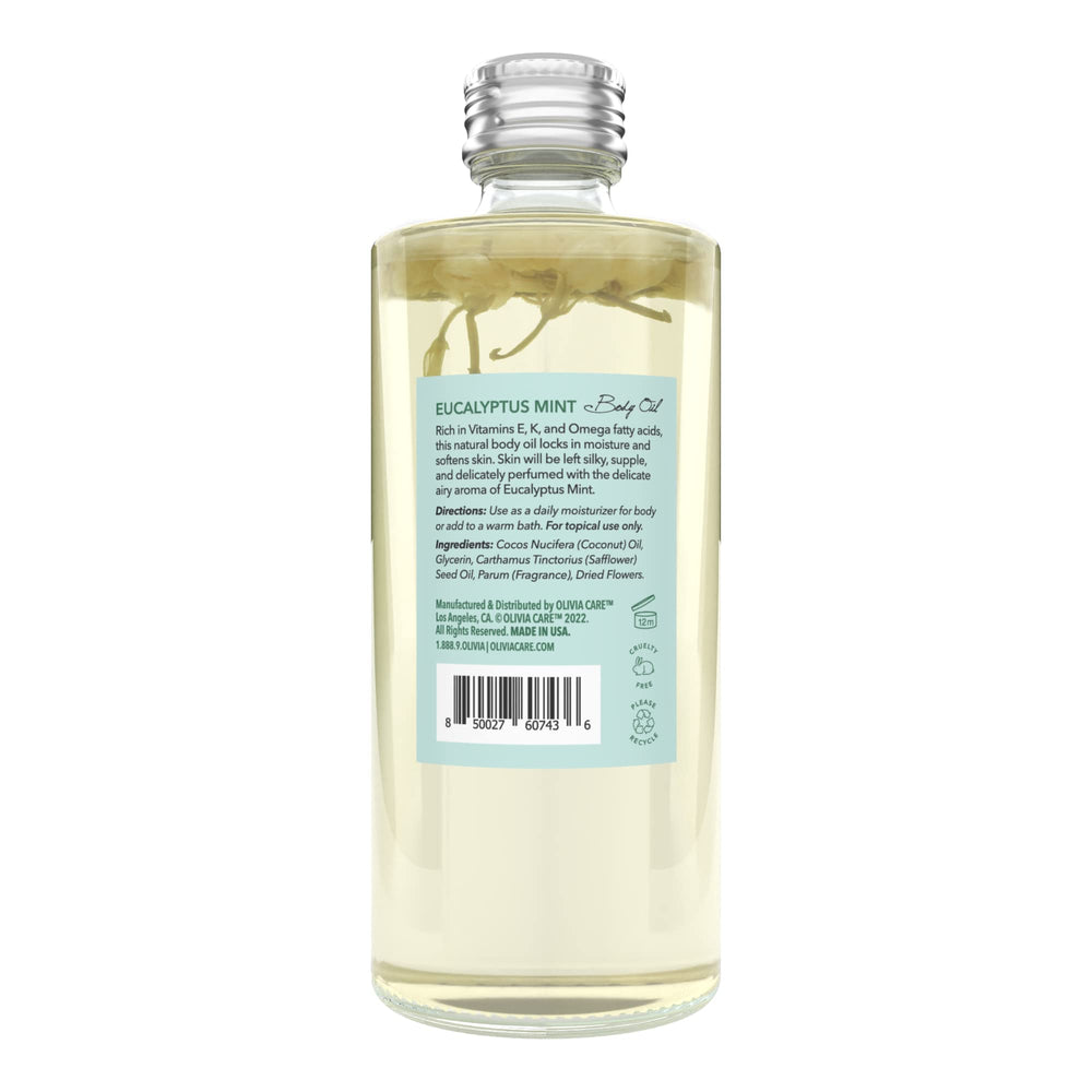 Olivia Care bottle on a spa-like setup signaling refreshing daily use.
