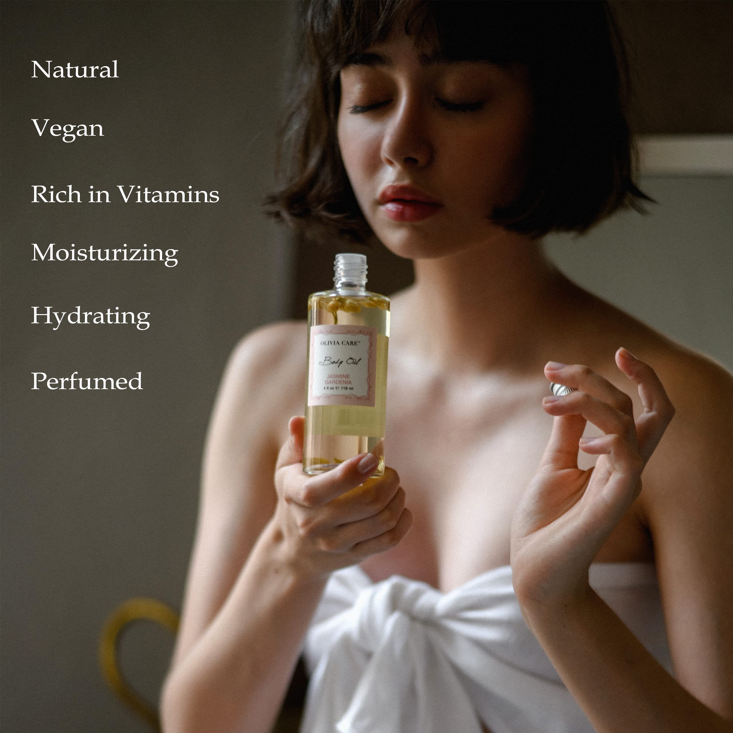 Olivia Care packaging box emphasizing USA-made and cruelty-free credentials.