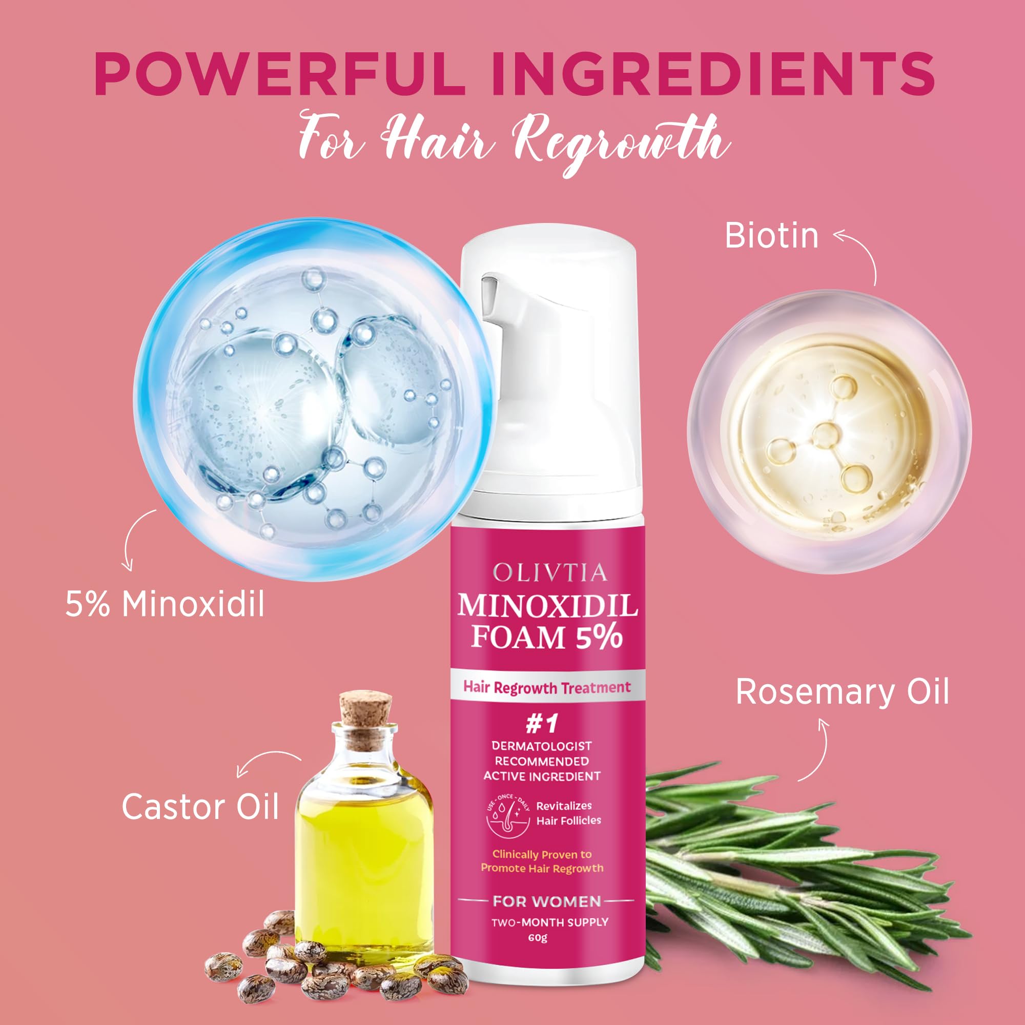 OLIVITA thicker-looking hair after consistent use