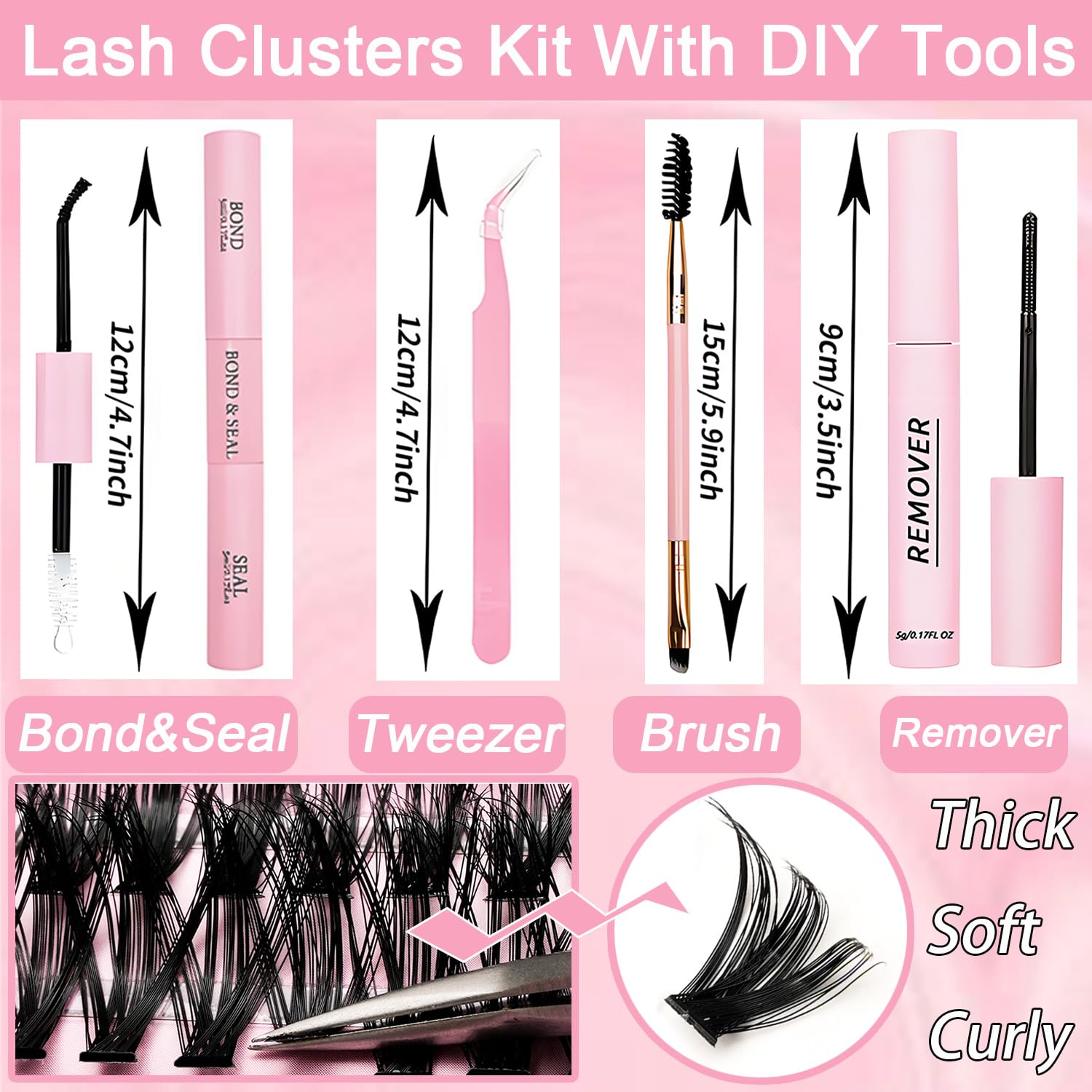 OLLAVO Bond and Seal with tweezers for secure, long-lasting wear