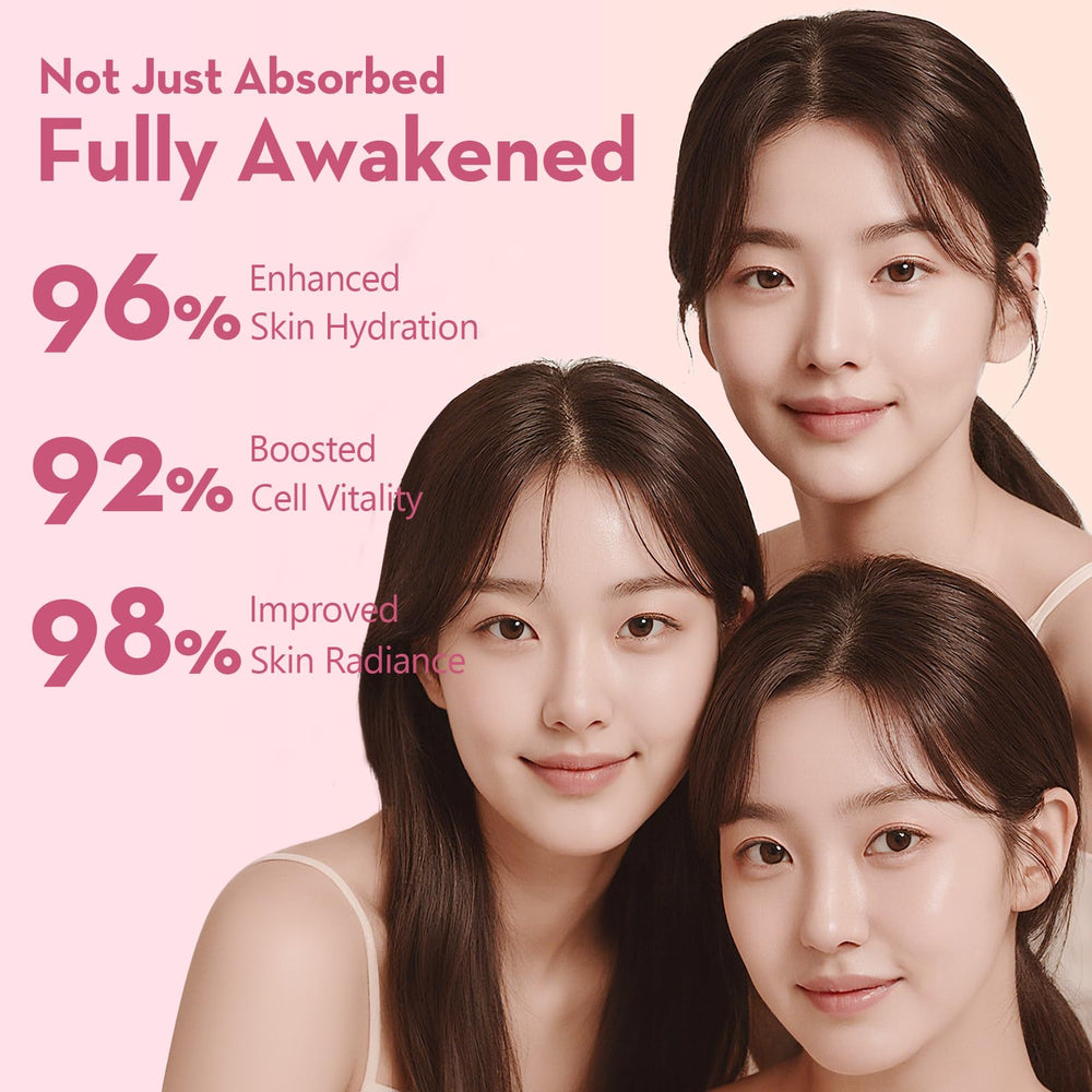 OLLm after-use skin close-up shows hydrated, smooth texture