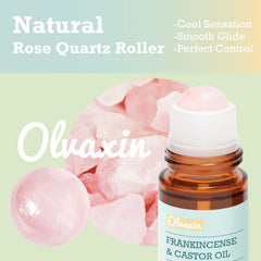 Olvaxin amber glass bottles protect oil from light during travel.