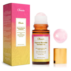 Olvaxin Cyperus Rotundus Oil bottle for natural hair removal care.