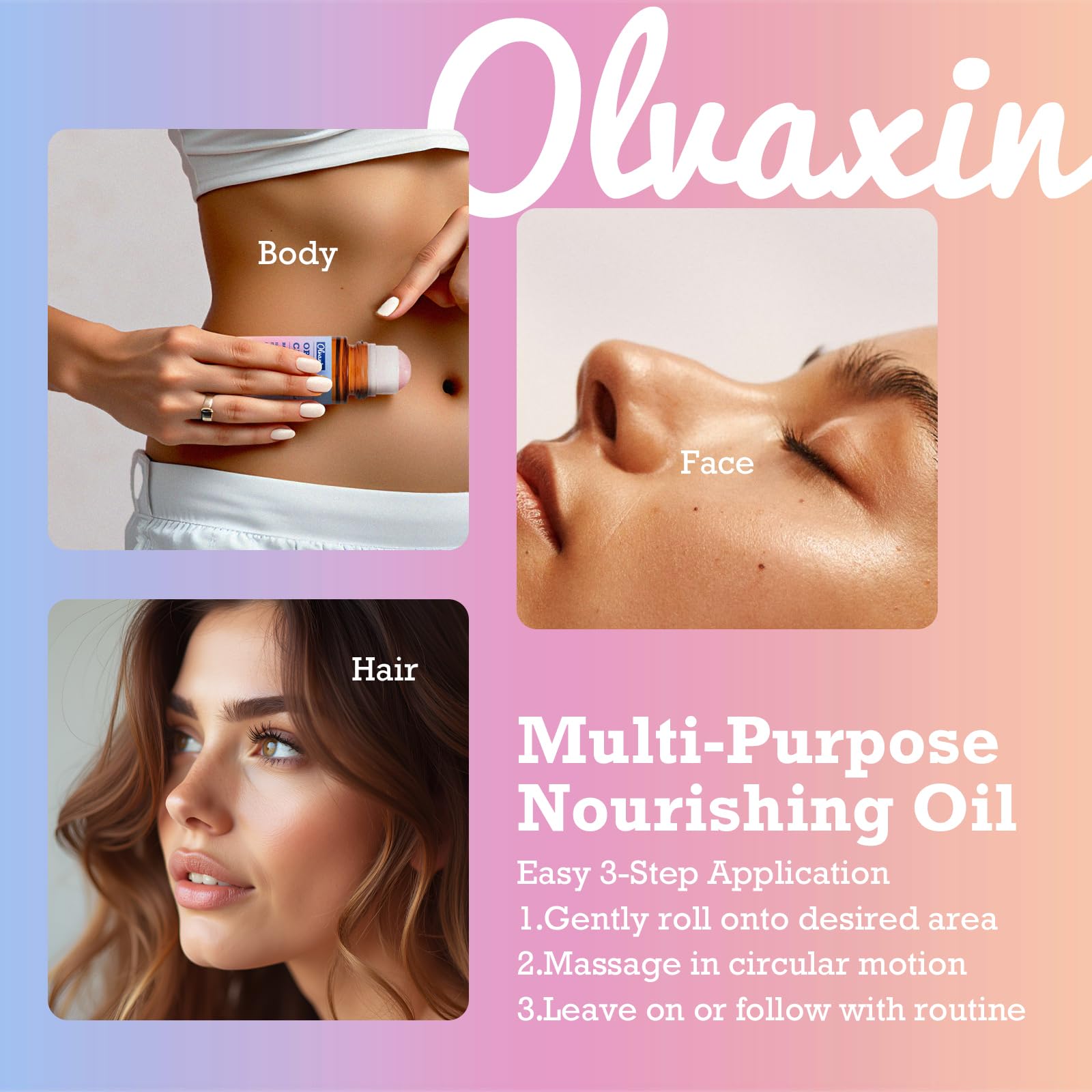 Olvaxin rose quartz roller adds a spa like massage.