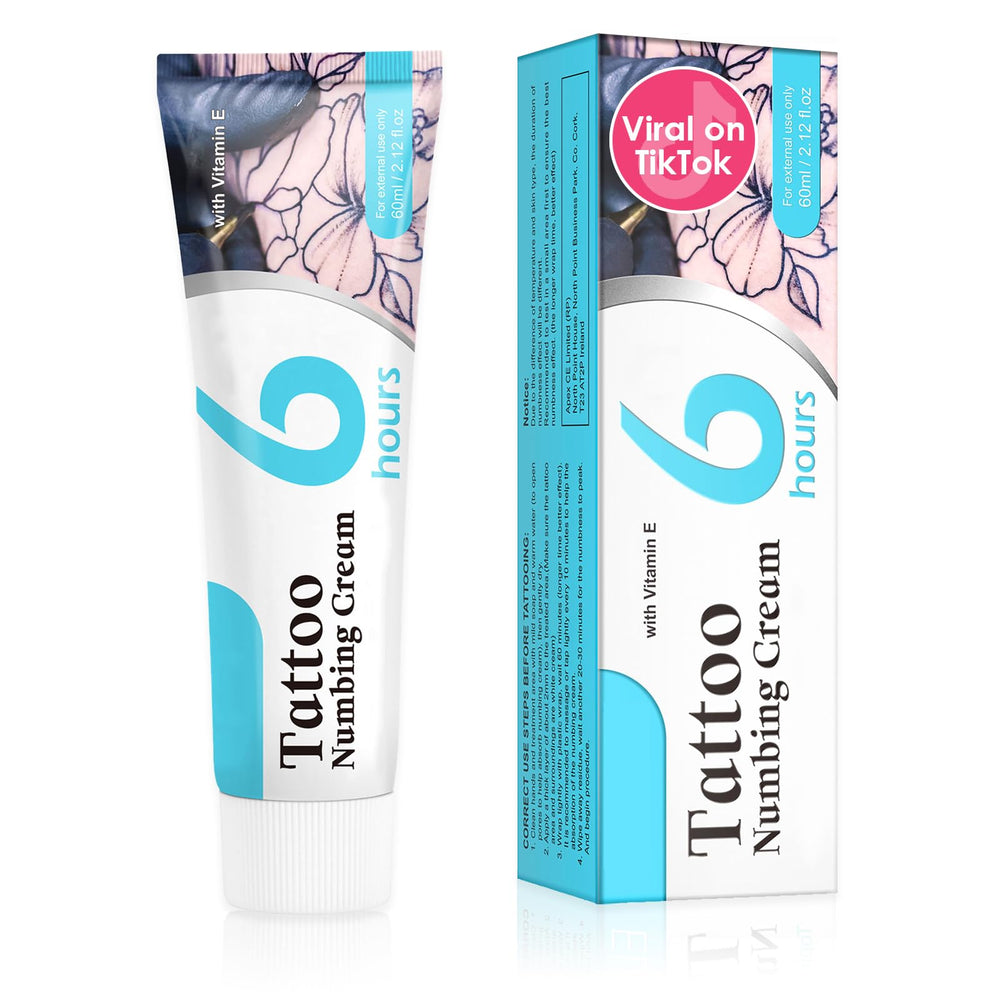 Olvaxin tattoo prep cream bottle shown for gentle pre-care before tattooing
