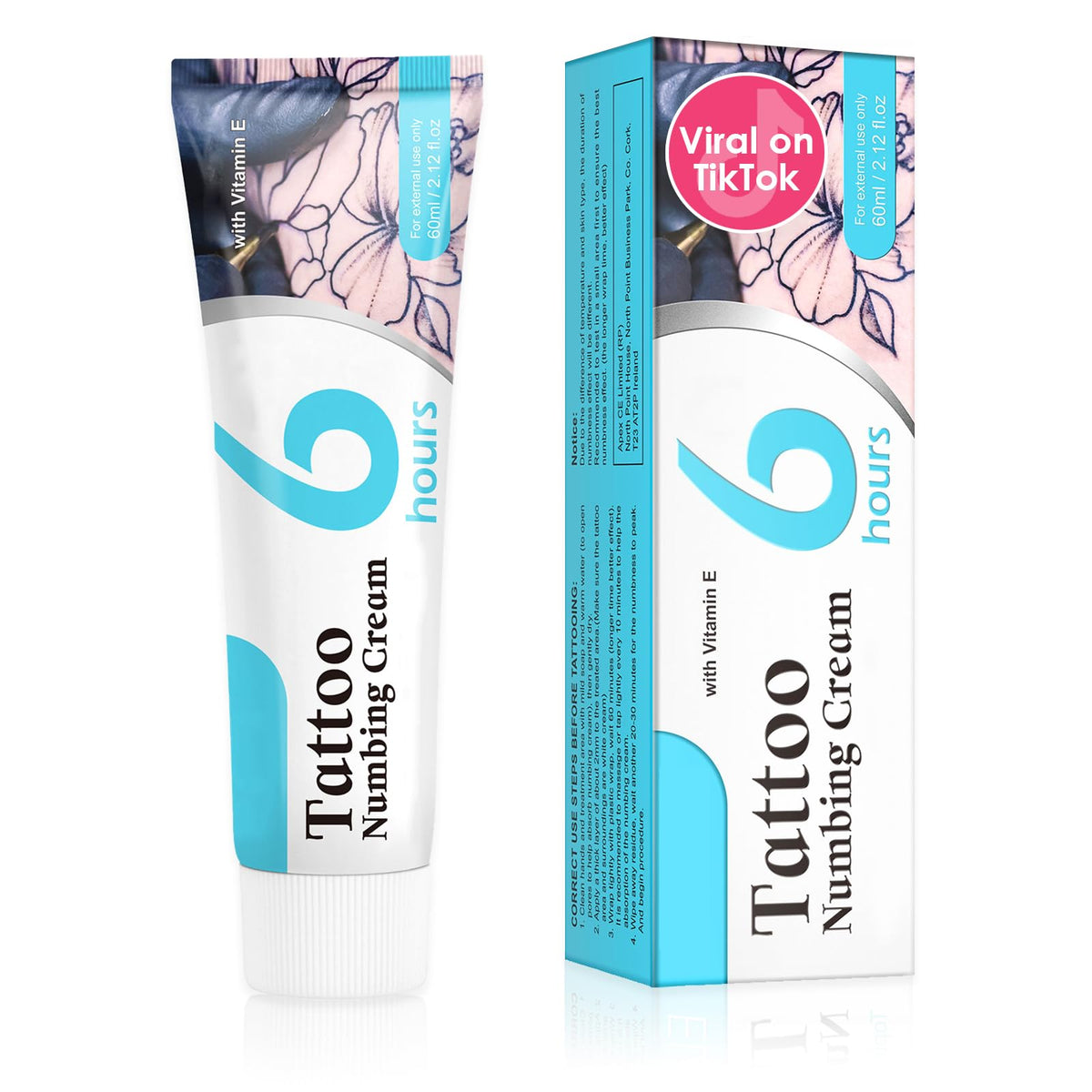 Olvaxin tattoo prep cream bottle shown for gentle pre-care before tattooing