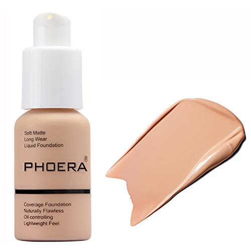 Omaky Phoera Foundation porcelain swatch for light skin with natural, sheer coverage.