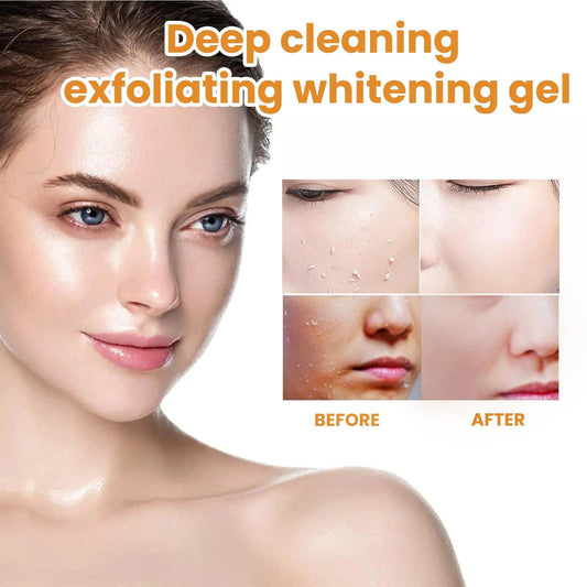 Omexry Orange Exfoliating Gel Scrub packaging ready for facial and body exfoliation.