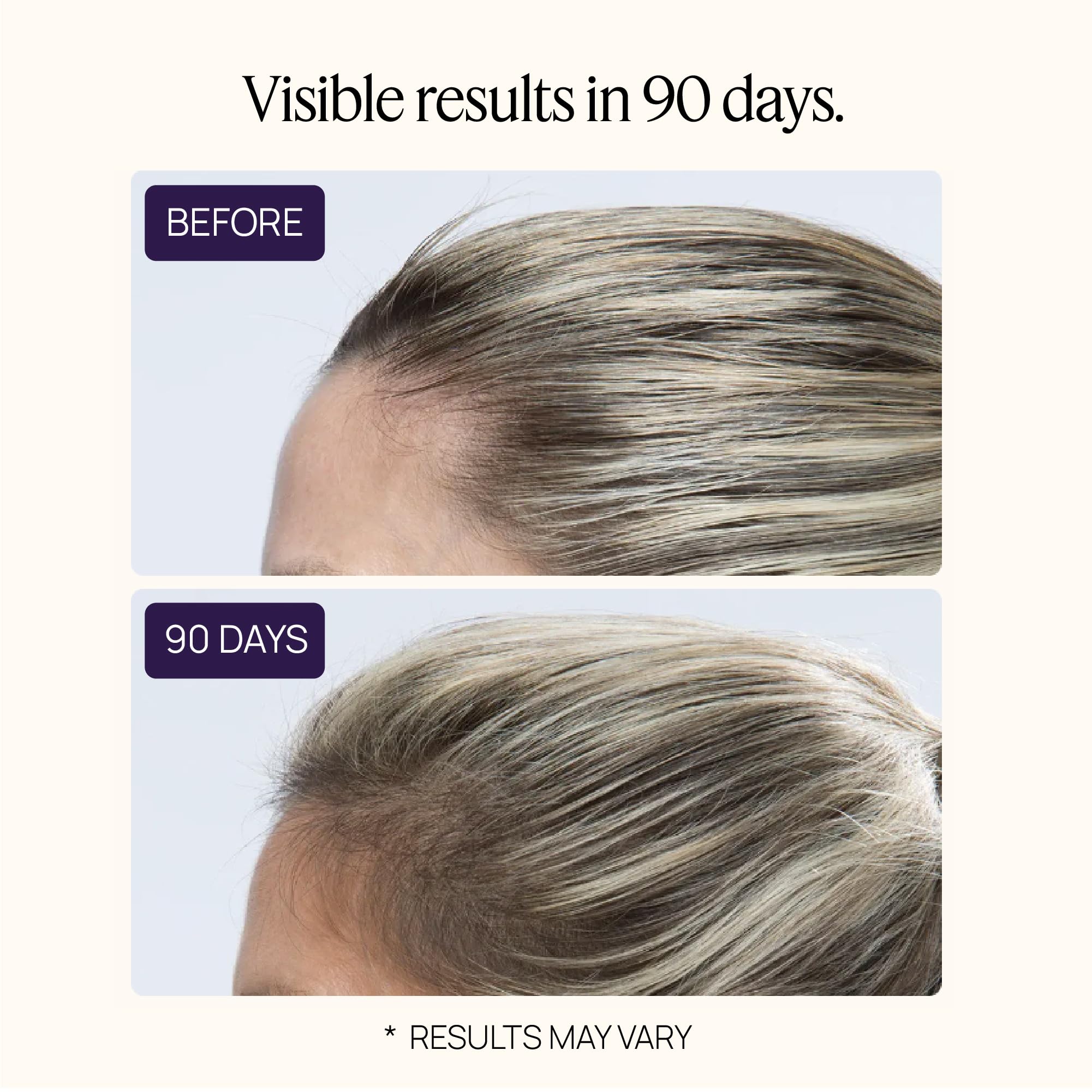 In-hand serving shows daily, tasty routine with OMI WELLBEAUTY hair peptides.