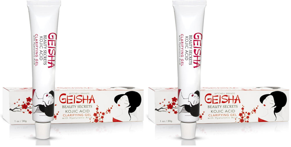 OMIC Geisha Kojic Acid Gel bottle front showing brightening formula