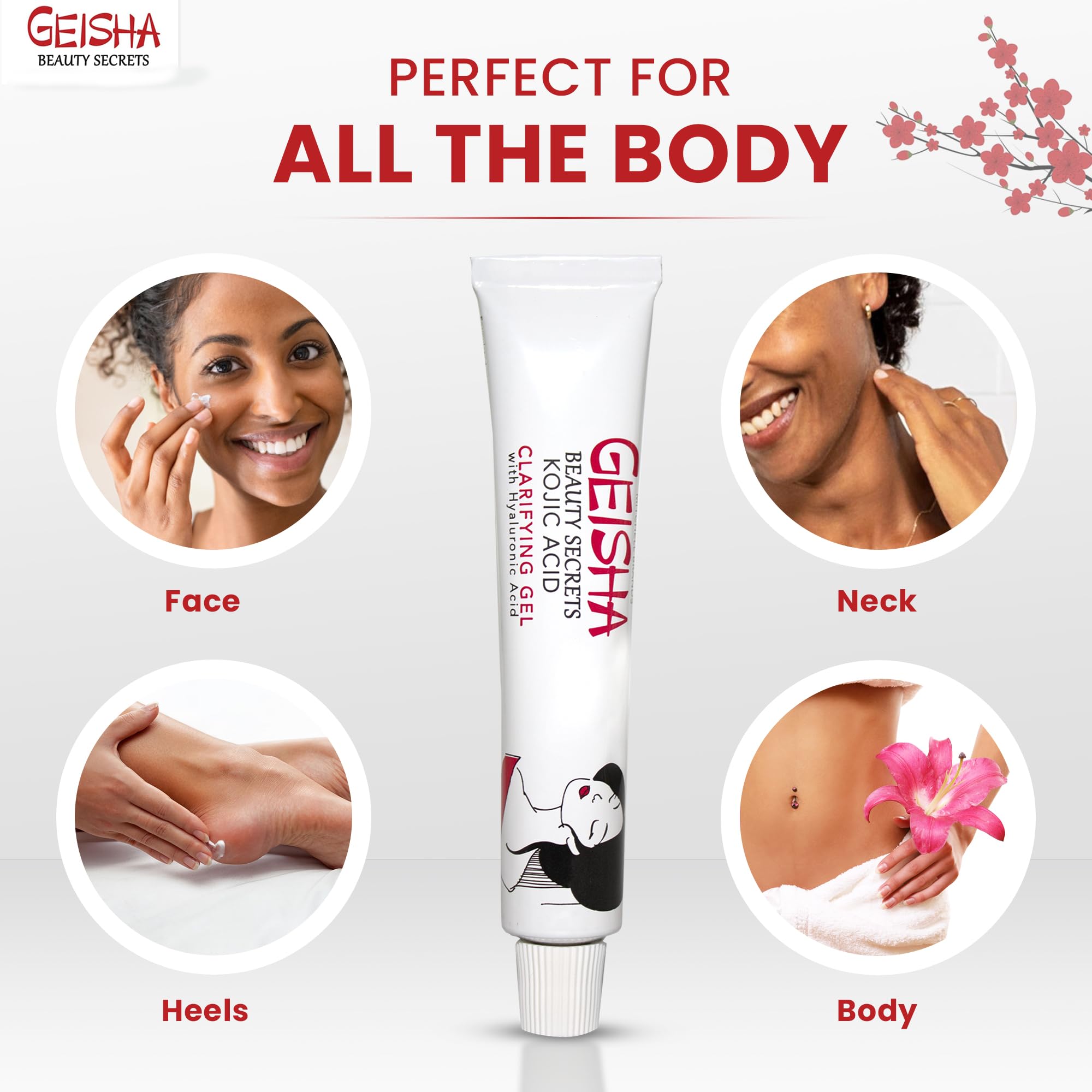 Nighttime skincare routine with Geisha Gel for potential radiance