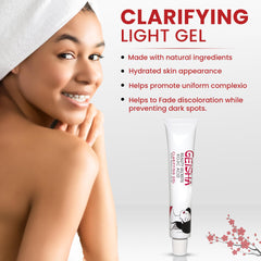 Texture close-up of Geisha Gel illustrating lightweight, non-greasy feel