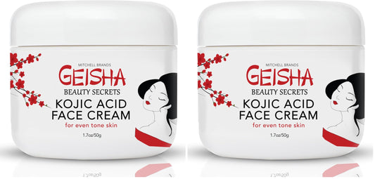 OMIC Geisha Kojic Cream bottle pour showing hydrating formula