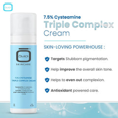 OMIC+ Skincare lightweight, fast-absorbing texture on skin
