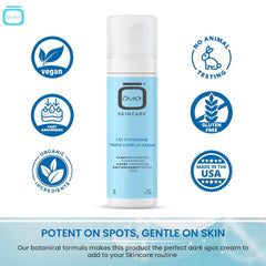 OMIC+ Skincare triple complex ingredients swirl for balanced tone