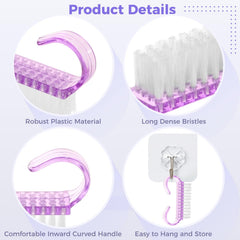 Dense 0.43-inch bristles deliver effective cleaning without scratching