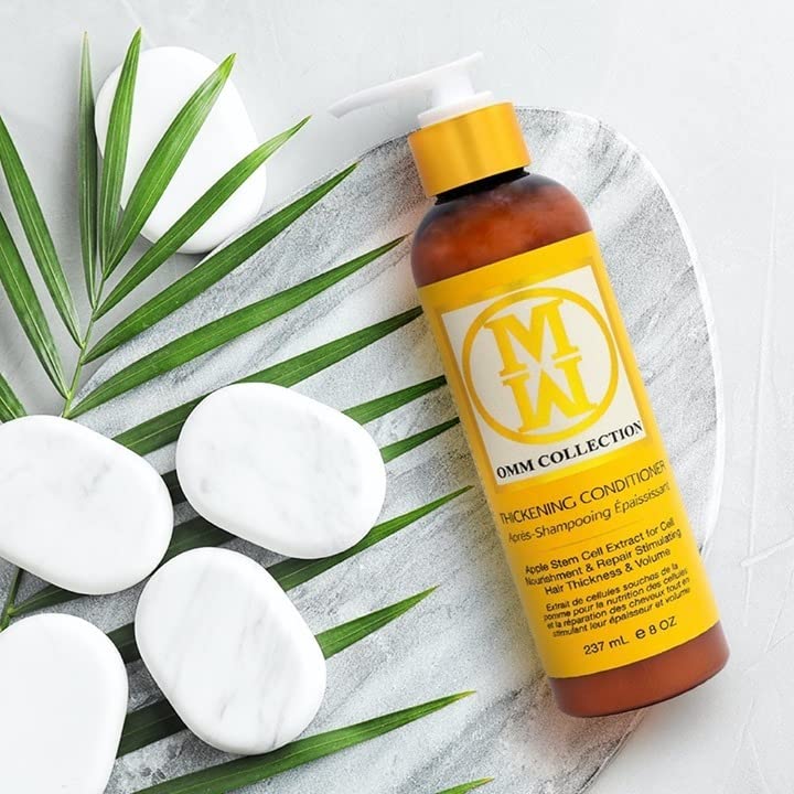 Applying the conditioner demonstrates detangling and easier styling.