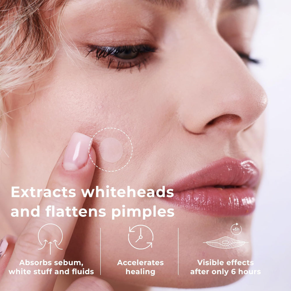 OMMA Acne Dots discreetly blend under makeup for daytime blemish management