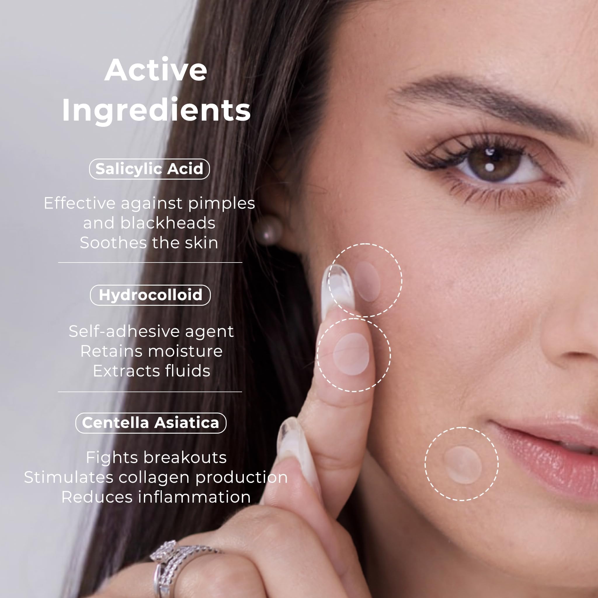 OMMA Zit Patch contains salicylic acid for gentle blemish care