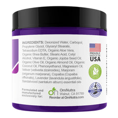OmNutra lavender aromatherapy scene promoting calming rest without melatonin.
