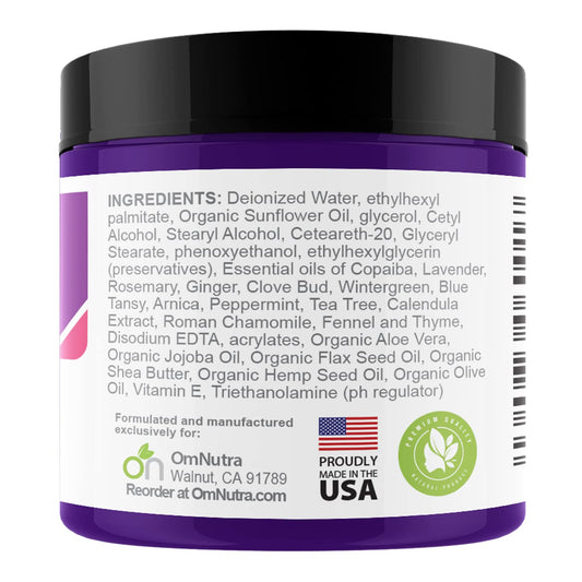 Close-up of OncoEase texture showing rich organic formula for daily moisture