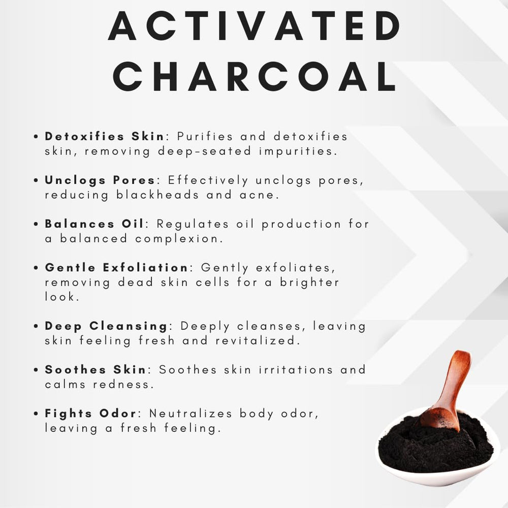 OMWAH detox charcoal action shows deep cleansing in motion