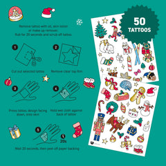 Omy Christmas tattoos gift-box designs ideal for party favors.